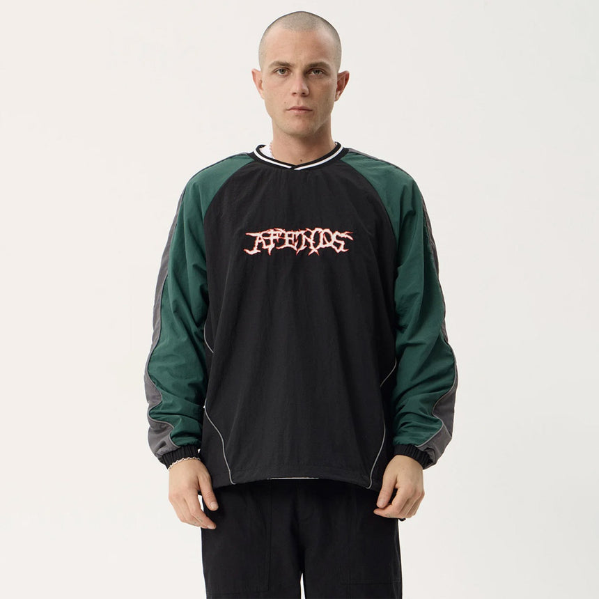 AFENDS Nationals Recycled Sports Crew - Black