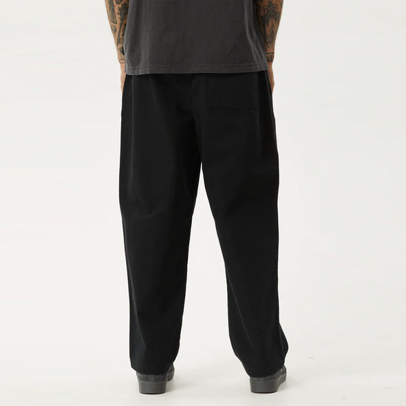 AFENDS Ninety Eights Elastic Waist Pant - Black