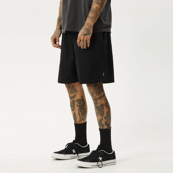 AFENDS Ninety Eights Oversized Short 20" - Black