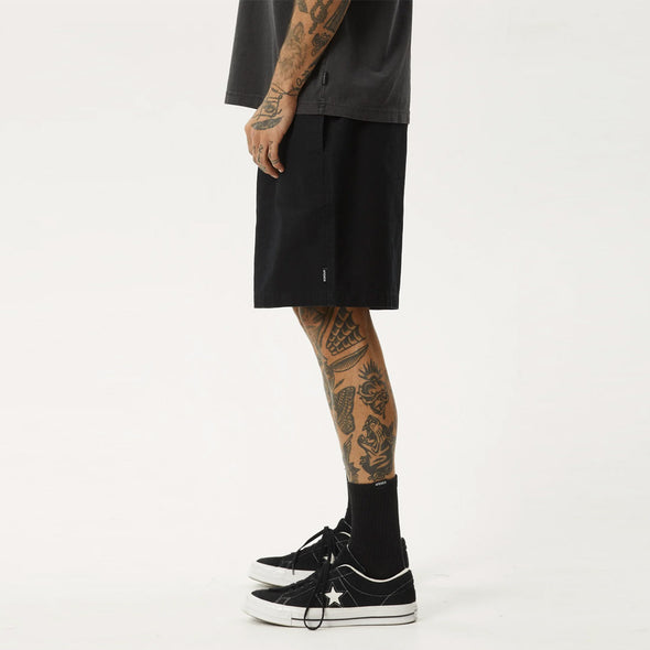 AFENDS Ninety Eights Oversized Short 20" - Black