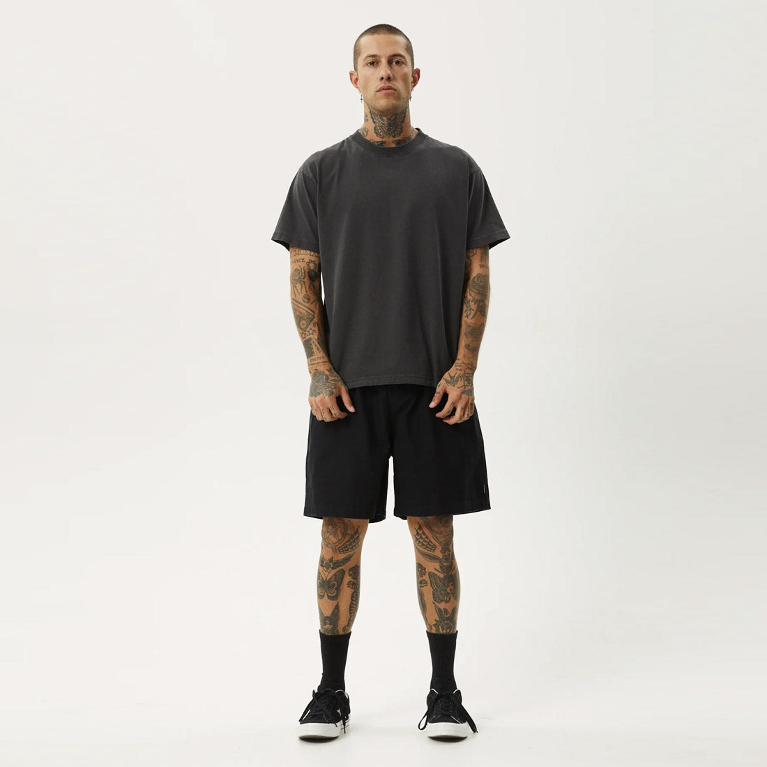AFENDS Ninety Eights Oversized Short 20" - Black