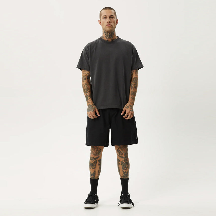 AFENDS Ninety Eights Oversized Short 20" - Black