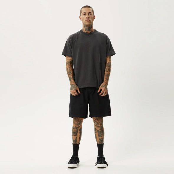 AFENDS Ninety Eights Oversized Short 20" - Black