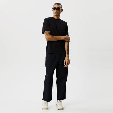 AFENDS Ninety Eights Recycled Baggy Elastic Waist Pants - Black