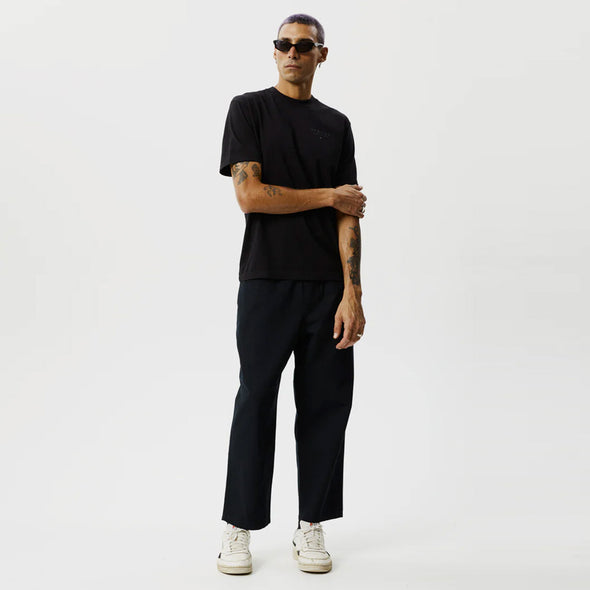 AFENDS Ninety Eights Recycled Baggy Elastic Waist Pants - Black