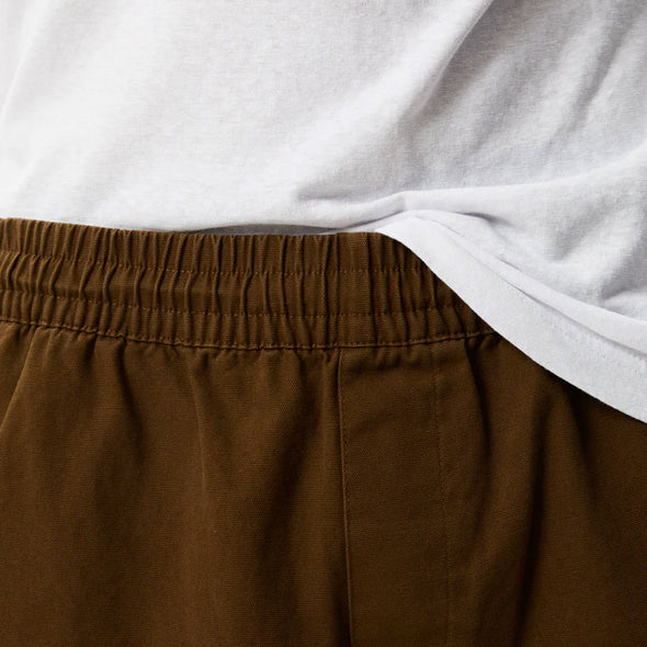 AFENDS Ninety Eights Recycled Baggy Elastic Waist Shorts - Toffee