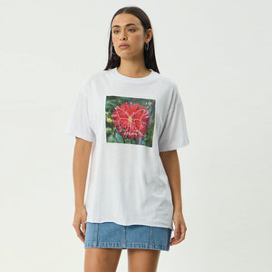 AFENDS Women's Open Up Oversized Tee - White/Black