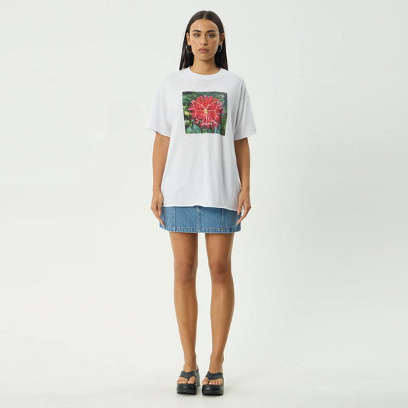 AFENDS Women's Open Up Oversized Tee - White/Black