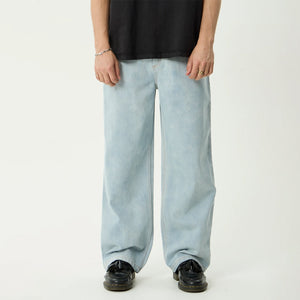 AFENDS Pablo Denim Baggy Jean - Stone Blue