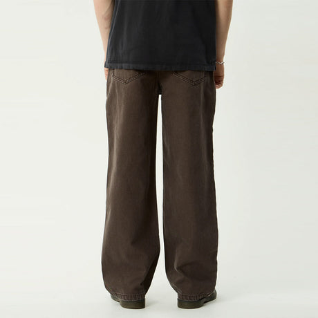 AFENDS Pablo Denim Baggy Jean - Washed Coffee
