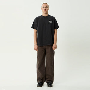 AFENDS Pablo Denim Baggy Jean - Washed Coffee
