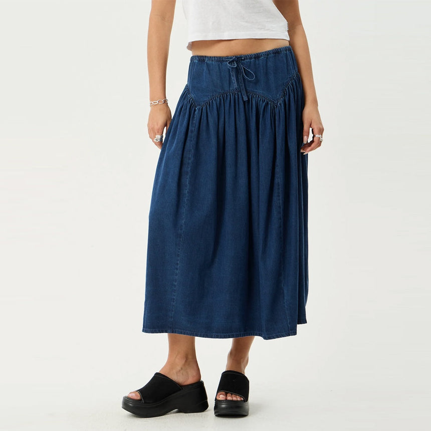 AFENDS Palmer Midi Skirt - Ink