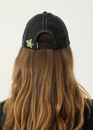 AFENDS Pent-A-Gone 6 Panel Mesh Cap - Stone Black