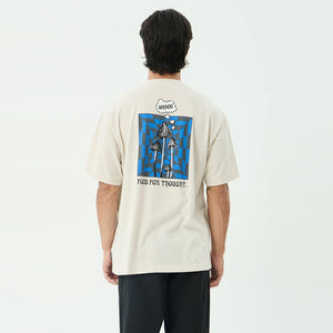 AFENDS Perception Boxy Tee - Moonbeam