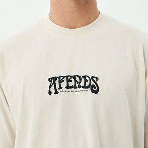 AFENDS Perception Boxy Tee - Moonbeam