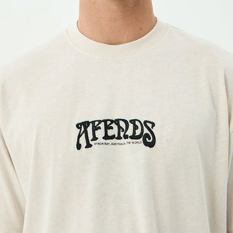 AFENDS Perception Boxy Tee - Moonbeam