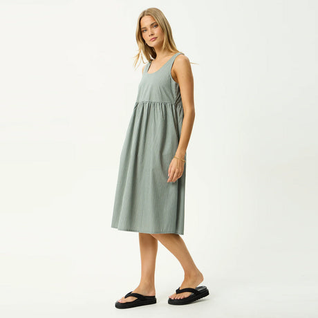 AFENDS Pinned Midi Dress - Sycamore Stripe