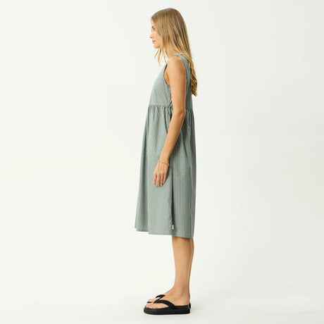AFENDS Pinned Midi Dress - Sycamore Stripe