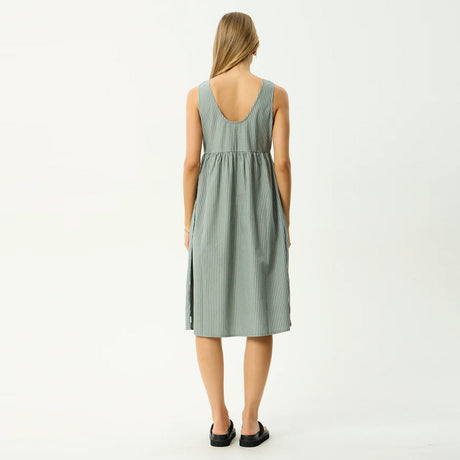 AFENDS Pinned Midi Dress - Sycamore Stripe