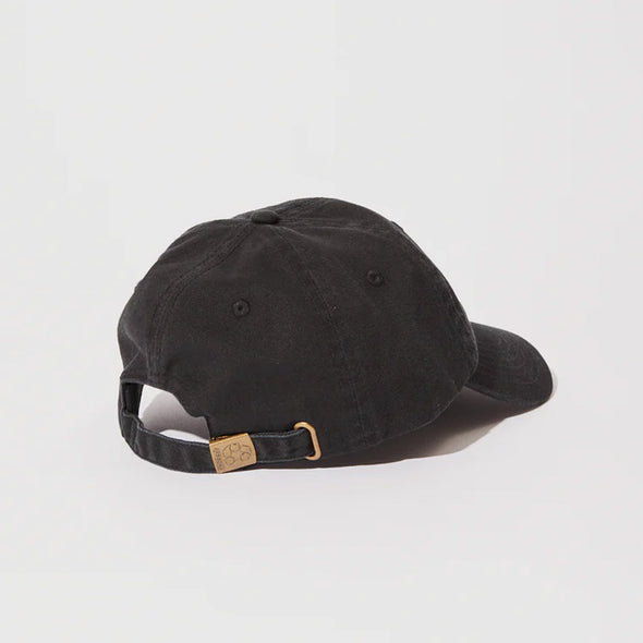 AFENDS Questions 6 Panel Cap - Washed Black