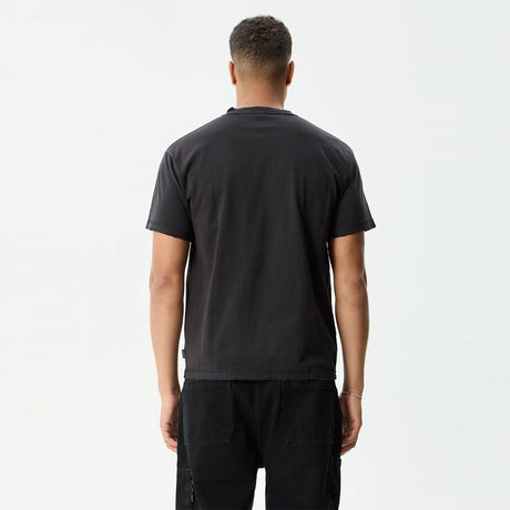 AFENDS Research Heavyweight Boxy Tee - Stone Black