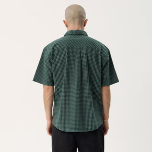 AFENDS Reverb Short Sleeve Shirt - Pine Check
