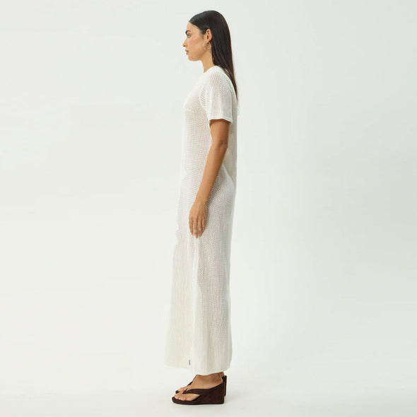 AFENDS Riley Knit Midi Dress - White