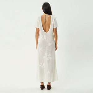 AFENDS Riley Knit Midi Dress - White