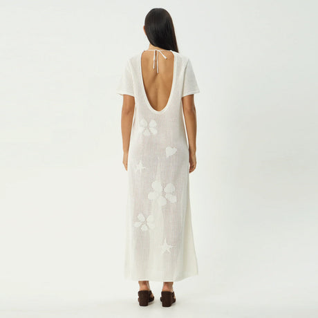 AFENDS Riley Knit Midi Dress - White