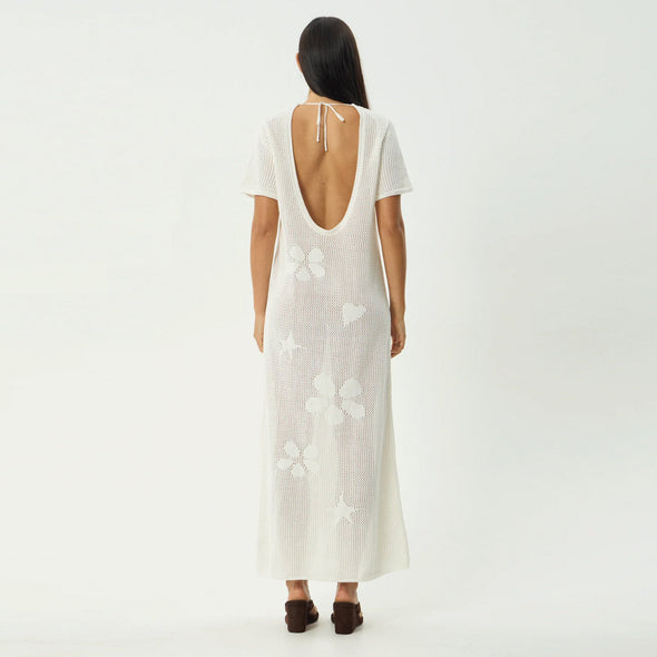 AFENDS Riley Knit Midi Dress - White