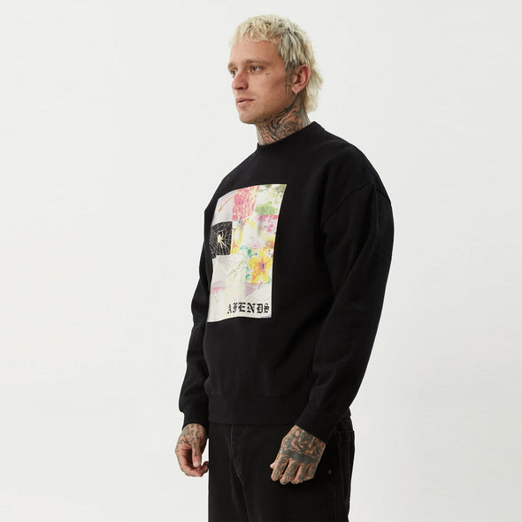 AFENDS Sadworld Crew - Black