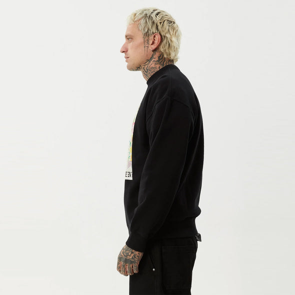 AFENDS Sadworld Crew - Black