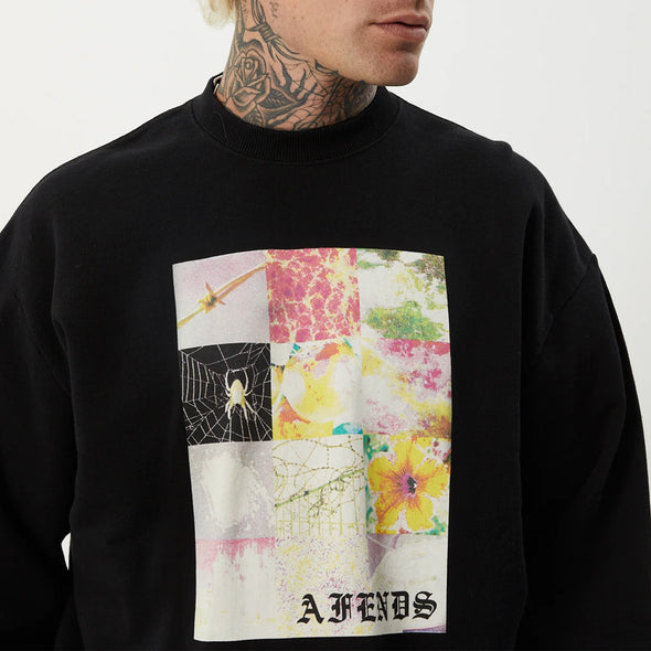 AFENDS Sadworld Crew - Black