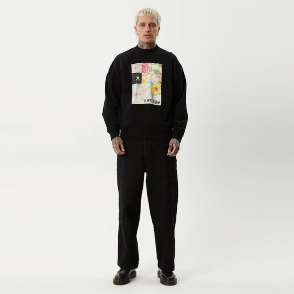 AFENDS Sadworld Crew - Black