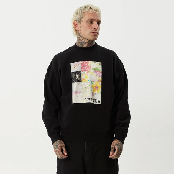 AFENDS Sadworld Crew - Black