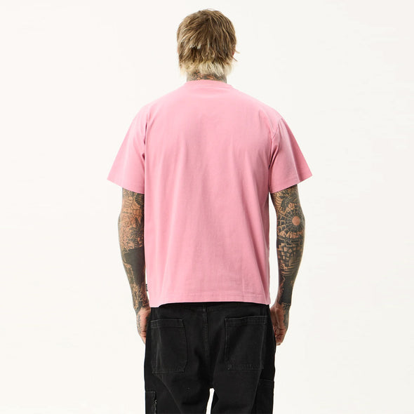 AFENDS Sadworld Heavyweight Boxy Tee - Washed Marrakesh