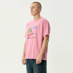 AFENDS Shell Times Boxy Tee - Washed Marrakesh
