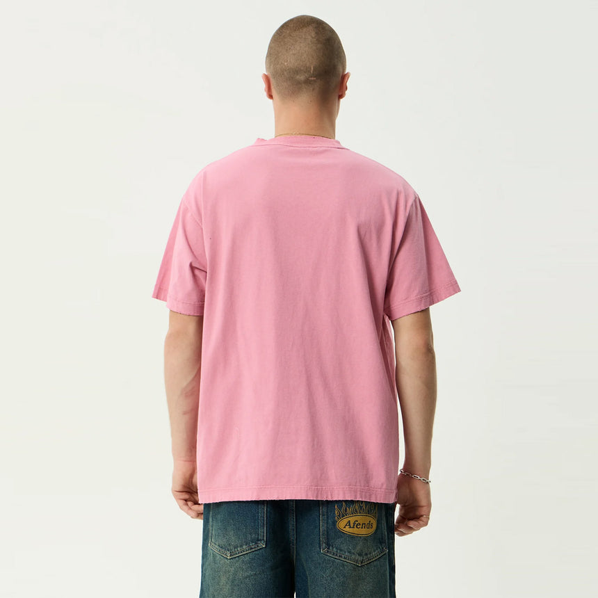 AFENDS Shell Times Boxy Tee - Washed Marrakesh