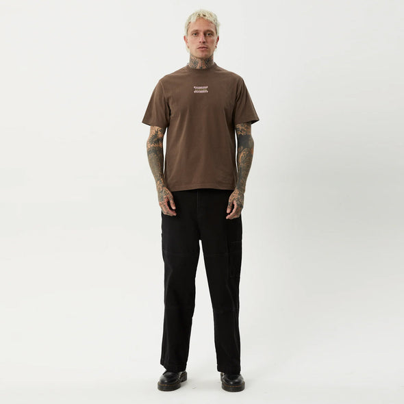 AFENDS Sixsixsix Retro Tee - Coffee