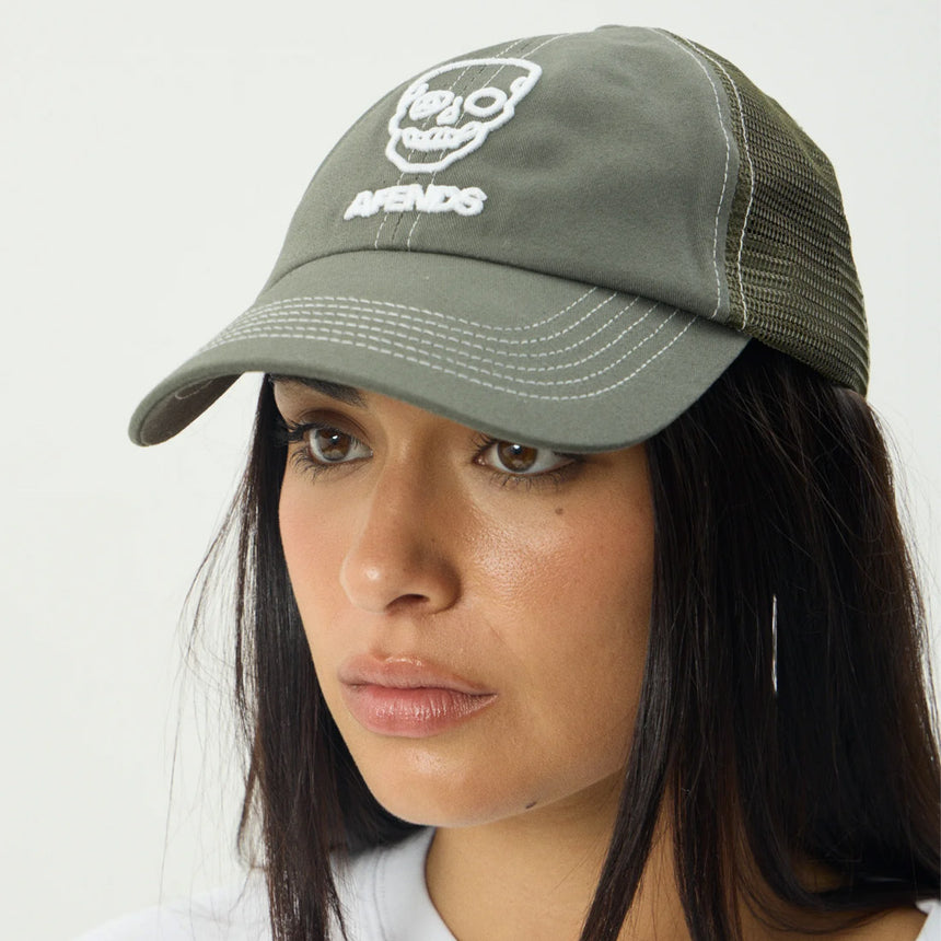 AFENDS Skeletor Six Panel Mesh Cap - Sycamore