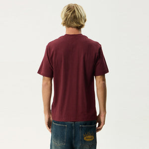 AFENDS Smiles Retro Tee - Port