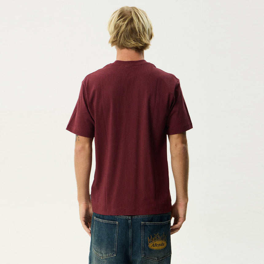 AFENDS Smiles Retro Tee - Port