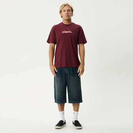 AFENDS Smiles Retro Tee - Port