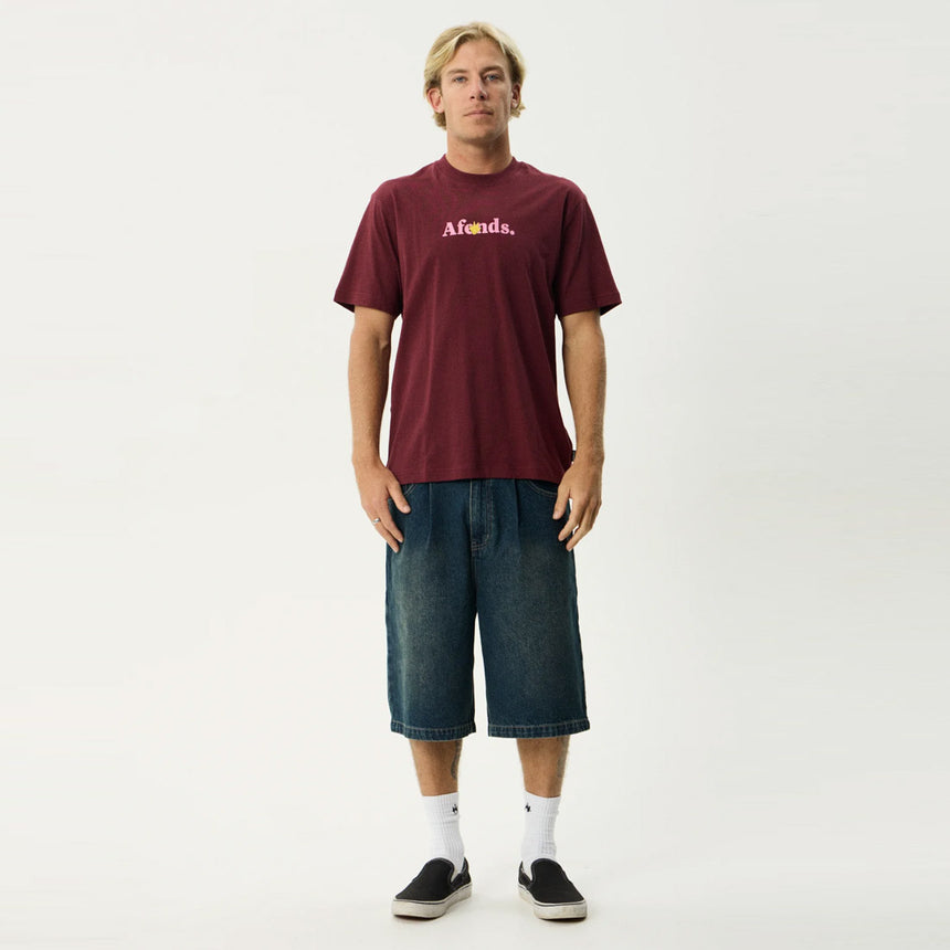 AFENDS Smiles Retro Tee - Port