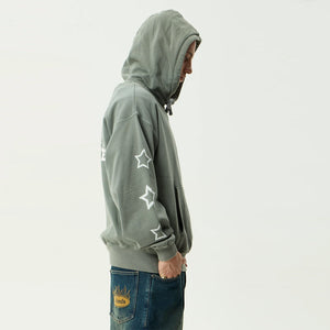 AFENDS Sonoran Boxy Pull On Hood - Washed Sycamore
