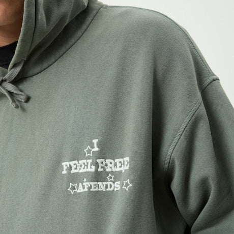 AFENDS Sonoran Boxy Pull On Hood - Washed Sycamore