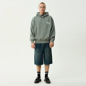 AFENDS Sonoran Boxy Pull On Hood - Washed Sycamore