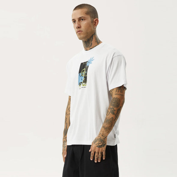 AFENDS Space Junk Boxy Fit Tee - White