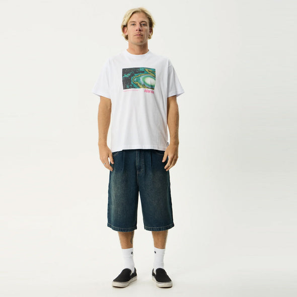 AFENDS Space Race Boxy Tee - White