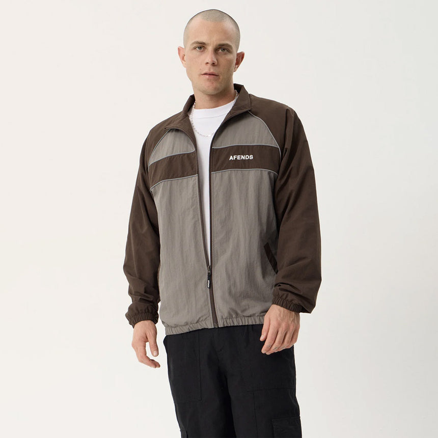 AFENDS Spicy Recycled Sports Spray Jacket - Olive
